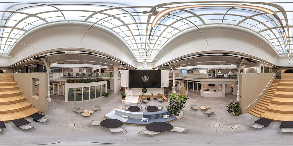 The Great Hall under the Glass Roof - La Grand Poste