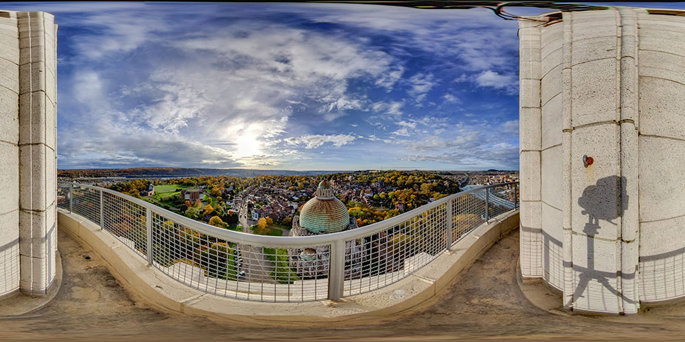 At the Top of the Tower · View Toward the Sacred Heart - Inter-Allied Memorial
