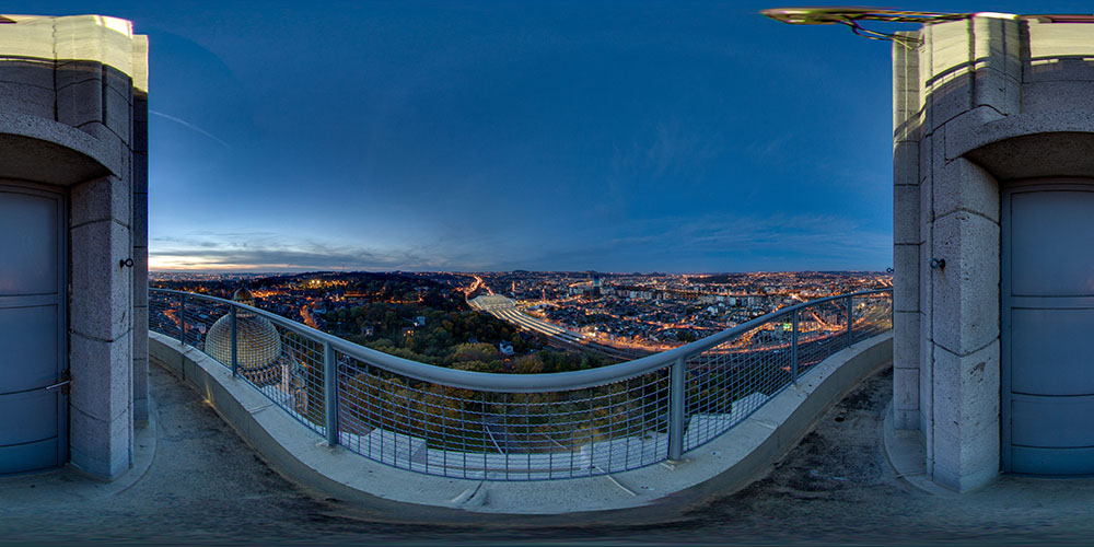 At the Top of the Tower · Liège by Night - Inter-Allied Memorial