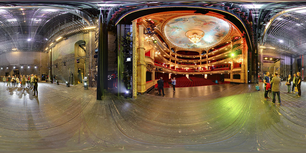 From the Stage · Toward the Auditorium and Ceiling